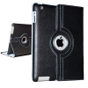 Black Swivel Magnetic Smart Leather Stand Case Cover For Apple iPad2 2nd Gen WIFI 3G & iPad3 3rd Gen