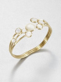 From the Jaipur Resort Collection. Three bands of hand-engraved 18k gold hold a bouquet of lustrous mother-of-pearl discs in this lovely open bangle.Mother-of-pearl18k yellow goldDiameter, about 2.5Made in Italy From the Jaipur Resort Collection. Three bands of hand-engraved 18k gold hold a bouquet of lustrous mother-of-pearl discs in this lovely open bangle.Mother-of-pearl18k yellow goldDiameter, about 2.5Made in Italy