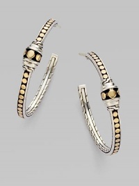 From the Dot Collection. A mix of metals, sterling silver and 18k gold, makes this design not only chic, but versatile.18k gold Sterling silver Length, about 1 Gold post and silver nut Imported From the Dot Collection. A mix of metals, sterling silver and 18k gold, makes this design not only chic, but versatile.18k gold Sterling silver Length, about 1 Gold post and silver nut Imported