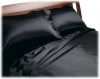 Divatex Home Fashions Royal Opulence Satin Cal King Sheet Set, Black