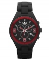 Let the crimson tide rush over you with this stylish XL Cambridge watch by adidas.