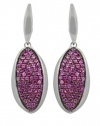 Effy Jewlery Sterling Silver Pink Sapphire Earrings, 2.15 TCW