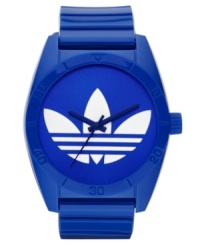 Kick it old school with this bold, retro watch from adidas. Kick it old school with this bold, retro watch from adidas.