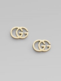 The famous interlocking double G, crafted into stunning studs of 18k yellow gold.18k yellow gold Width, about ½ Post back Made in Italy