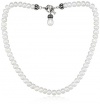 Honora Pallini White Freshwater Cultured Pearl Drop Charm Toggle Necklace, 17