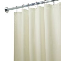 InterDesign Fabric Waterproof Shower Curtain Liner, Sand InterDesign Fabric Waterproof Shower Curtain Liner, Sand