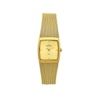 Skagen Women's 380XSGGG1 Denmark Goldtone Mesh Gold Dial Watch Skagen Women's 380XSGGG1 Denmark Goldtone Mesh Gold Dial Watch