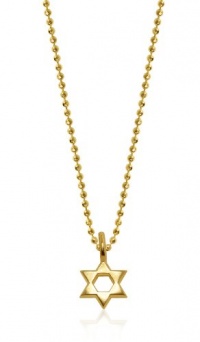 Alex Woo Mini Additions 14k Yellow Gold Star of David Pendant Necklace, 16 Alex Woo Mini Additions 14k Yellow Gold Star of David Pendant Necklace, 16
