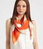 Vibrant stripes highlight this dreamy silk accessory, the perfect finishing touch to any outfit.SilkDry cleanImported