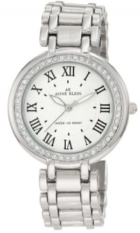 Anne Klein Women's 10/9939SVSV Swarovski Crystal Accented Easy-Read-Dial Silver-Tone Bracelet Watch Anne Klein Women's 10/9939SVSV Swarovski Crystal Accented Easy-Read-Dial Silver-Tone Bracelet Watch
