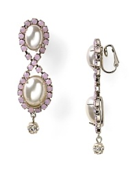 Be inspired by spring blooms with this pair of pearl drop earrings from RJ Graziano. This pair adds an instant uptick in sweetness with stacked faux pearls as a final flourish. Be inspired by spring blooms with this pair of pearl drop earrings from RJ Graziano. This pair adds an instant uptick in sweetness with stacked faux pearls as a final flourish.