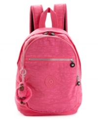 A medium-size backpack with adjustable padded shoulder straps that is lightweight, durable and perfect for school and spontaneous weekend adventures. A medium-size backpack with adjustable padded shoulder straps that is lightweight, durable and perfect for school and spontaneous weekend adventures.