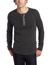 Lucky Brand Men's Slub Thermal Placket At Neckline Henley Shirt Lucky Brand Men's Slub Thermal Placket At Neckline Henley Shirt