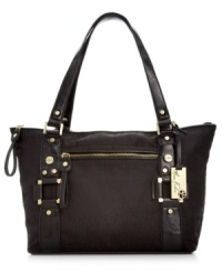 Add some signature style to your everyday ensemble with this logo print tote from Marc Fisher. Outfitted with eye-catching MF monogram and luxe golden hardware, this piece is the perfect addition to your accessories wardrobe. Add some signature style to your everyday ensemble with this logo print tote from Marc Fisher. Outfitted with eye-catching MF monogram and luxe golden hardware, this piece is the perfect addition to your accessories wardrobe.