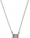 Michael Kors Pavé Pyramid Pendant Necklace - Silver - Czech crystals / Brass