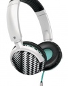 Philips O'Neill SHO8800/28 On-Ear Headphones (White Black Checked)