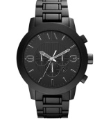 Stop people in their tracks with the striking details of this AX Armani Exchange timepiece.