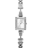Dazzling details blend within a splendid design in this darling GUESS timepiece.