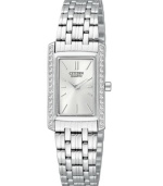 Add lovely, light-reflecting elegance to your wrist with this watch by Citizen.