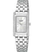 Add lovely, light-reflecting elegance to your wrist with this watch by Citizen.