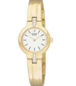 Clean lines allow the Swarovski elements shine on this watch by Citizen.