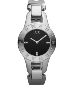 Flaunt your fashion with this sleek watch by AX Armani Exchange.