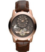 Fossil puts a twist on classic with this attractive Grant collection watch.