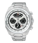 Unique styling makes a mark on the ultimate chronograph: the Eco Drive Calibre 2100 by Citizen.