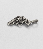 This sterling silver charm highlights impeccable craftsmanship and attention to detail and fine rhodium plating for extra shine and definition.Sterling silverAbout .47 x 1.36Made in USA