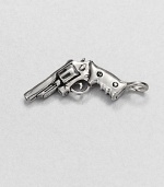 This sterling silver charm highlights impeccable craftsmanship and attention to detail and fine rhodium plating for extra shine and definition.Sterling silverAbout .62 x 1.75Made in USA