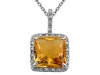 Genuine Citrine Pendant by Effy Collection® LIFETIME WARRANTY