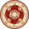 Safavieh Lyndhurst Collection LNH328C Red and Ivory Round Area Rug, 5-Feet 3-Inch