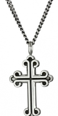 King Baby Cross Men's Small Traditional Cross Pendant Necklace King Baby Cross Men's Small Traditional Cross Pendant Necklace