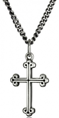 King Baby Cross Men's Extra Small Traditional Cross Pendant Necklace