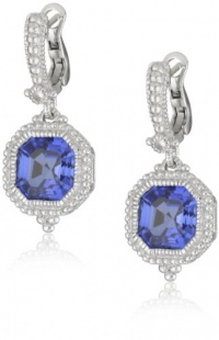 Judith Ripka Estate Estate Ascher Cut Stone Blue Sapphire Drop Earrings Judith Ripka Estate Estate Ascher Cut Stone Blue Sapphire Drop Earrings