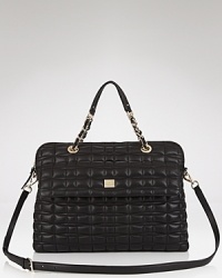 This stunning, satchel-style computer case from kate spade new york marries day-right practicality with beautiful quilted leather. It's pure glamour that's also effortless for everyday. This stunning, satchel-style computer case from kate spade new york marries day-right practicality with beautiful quilted leather. It's pure glamour that's also effortless for everyday.