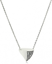 Elizabeth and James Thorns Sterling Silver White Sapphire Pendant Necklace Elizabeth and James Thorns Sterling Silver White Sapphire Pendant Necklace