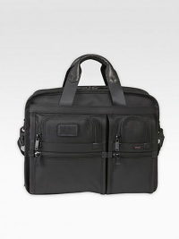 Traveling with your laptop just got easier with this T-Pass brief designed to meet TSA checkpoint requirements for easy passage through those frustrating security lines. Removable accessory pouch Four external zip pockets Three internal compartments Separate computer compartment Removable, adjustable leather strap Zip closure Ballistic nylon 16W X 12H X 5½D Imported Traveling with your laptop just got easier with this T-Pass brief designed to meet TSA checkpoint requirements for easy passage through those frustrating security lines. Removable accessory pouch Four external zip pockets Three internal compartments Separate computer compartment Removable, adjustable leather strap Zip closure Ballistic nylon 16W X 12H X 5½D Imported