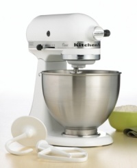 A kitchen classic, no culinary collection is complete without this powerful 250W stand mixer. Handy for everything from kneading dough to whipping cream, it features 10-speeds to give you complete control over every mixture. One-year warranty. Model K45SSWH. A kitchen classic, no culinary collection is complete without this powerful 250W stand mixer. Handy for everything from kneading dough to whipping cream, it features 10-speeds to give you complete control over every mixture. One-year warranty. Model K45SSWH.