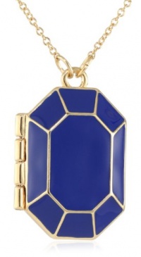 Kate Spade New York Jewelbar Royal Enamel Locket Pendant Necklace Kate Spade New York Jewelbar Royal Enamel Locket Pendant Necklace