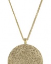 Kenneth Cole New York Holiday Boxed Gold Glitter Circle Pendant Necklace