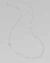 From the Lollipop Collection. Faceted drops of clear quartz in various sizes are sprinkled along a graceful sterling silver chain. Clear quartz Sterling silver Length, about 37 Lobster clasp Imported