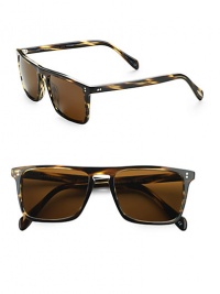A timeless look handcrafted in lightweight, polished plastic with polarized lenses. Polarized lenses 100% UV protective Imported A timeless look handcrafted in lightweight, polished plastic with polarized lenses. Polarized lenses 100% UV protective Imported