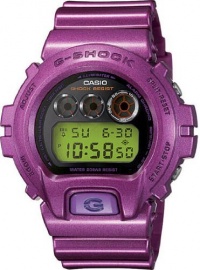 Casio Men's DW6900NB-4 Purple Resin Quartz Watch with Black Dial Casio Men's DW6900NB-4 Purple Resin Quartz Watch with Black Dial