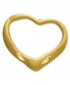 String this iconic floating heart charm onto your favorite chain for a truly romantic look. Crafted in diamond-cut 14k gold. Chain not included. Approximate length: 2/5 inch. Approximate width: 3/10 inch.