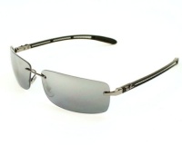 Ray-Ban 8304 004/82 Gunmetal 8304 Carbon Fibre Rimless Sunglasses Polarised Lens Category 3 Ray-Ban 8304 004/82 Gunmetal 8304 Carbon Fibre Rimless Sunglasses Polarised Lens Category 3