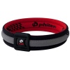 Phiten Titanium Bracelet X30 Edge, Red / Black, 7.5 Inch