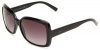 Gucci Women's 3207/S Rectangle Sunglasses,Shiny Black Frame/Grey Gradient Lens,One Size