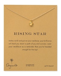 A gold-dipped talisman from Dogeared keeps you focused and your accessories collection fresh. Wear this star pendant necklace to inspire your personal success story. A gold-dipped talisman from Dogeared keeps you focused and your accessories collection fresh. Wear this star pendant necklace to inspire your personal success story.