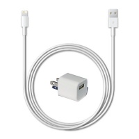 Lifestyle Accessory brand iPhone 5 Wall Charger set - Includes Universal 5 Watt Wall Power Adapter + 8 pin Lightning to USB 2.0 Charging Data Sync Cable for iPhone 5, iPhone 5G, iPod Touch 5, iPod Nano 7, iPad 4, and iPad Mini Lifestyle Accessory brand iPhone 5 Wall Charger set - Includes Universal 5 Watt Wall Power Adapter + 8 pin Lightning to USB 2.0 Charging Data Sync Cable for iPhone 5, iPhone 5G, iPod Touch 5, iPod Nano 7, iPad 4, and iPad Mini